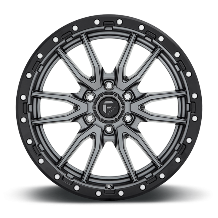 Felga aluminiowa D680 Rebel 6 Matte Gun Metal/Black Ring Fuel - ujęcie 3
