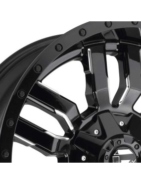 Felga aluminiowa D596 Sledge Matte Black/Gloss Black Lip Fuel - ujęcie 3