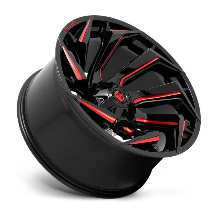 Felga aluminiowa D755 Reacion Gloss Black Milled/Red Tint Fuel - ujęcie 2