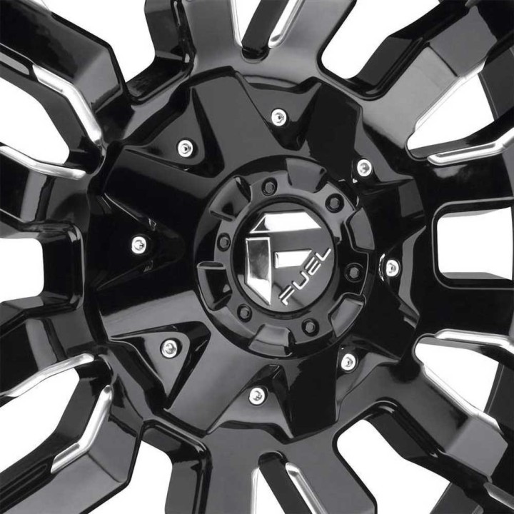 Felga aluminiowa D596 Sledge Matte Black/Gloss Black Lip Fuel - ujęcie 4