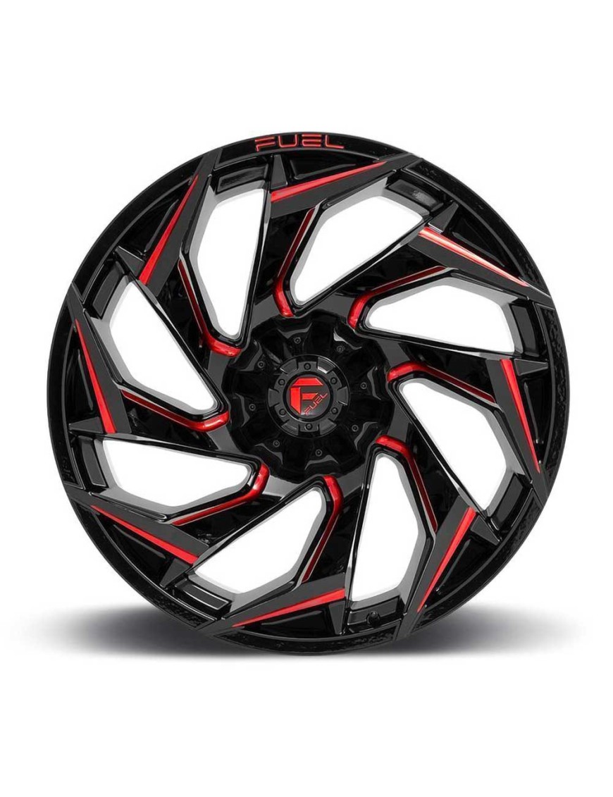 Felga aluminiowa D755 Reacion Gloss Black Milled/Red Tint Fuel - ujęcie 3