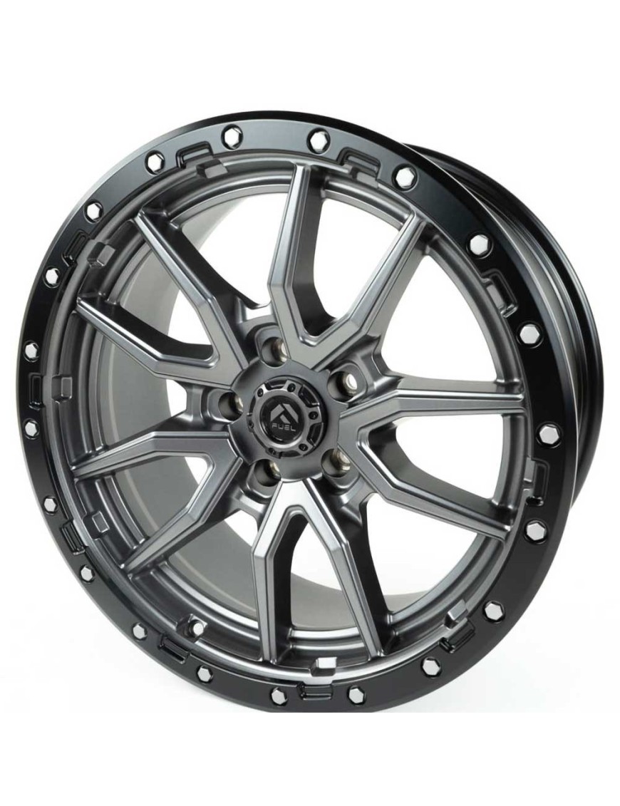 Felga aluminiowa D680 Rebel 5 Anthracite Gun Metal/Black Ring Fuel - ujęcie 5