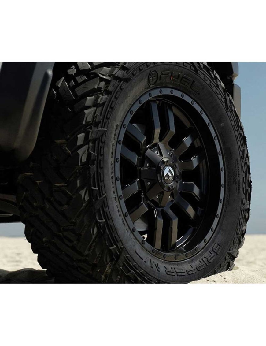 Felga aluminiowa D596 Sledge Matte Black/Gloss Black Lip Fuel - ujęcie 7