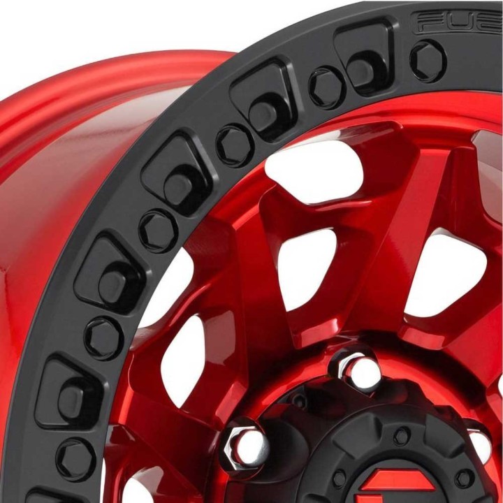 Felga aluminiowa D695 Covert Candy Red/Black Ring Fuel - ujęcie 4