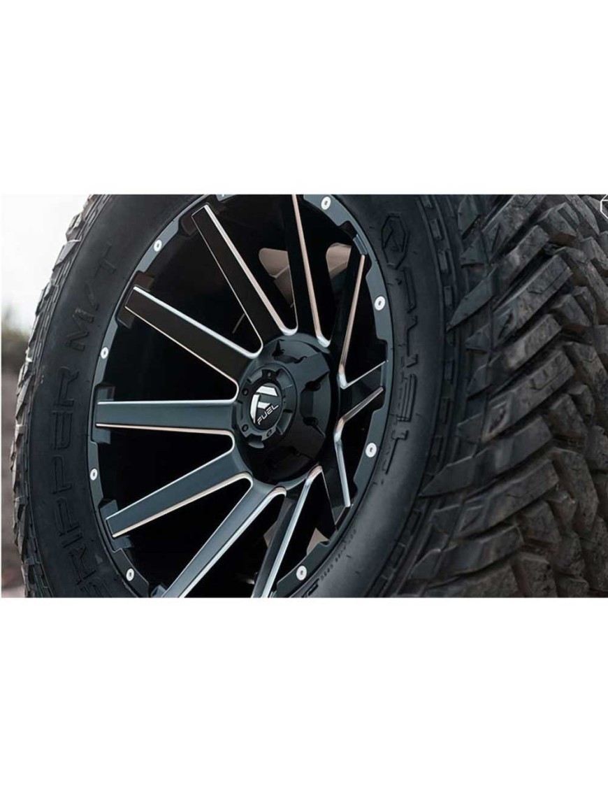Felga aluminiowa D616 Contra Matte Black Milled Fuel - ujęcie 6