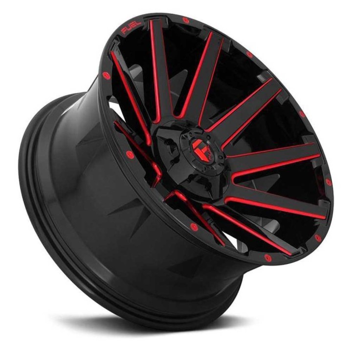 Felga aluminiowa D643 Contra Gloss Black/Candy Red Fuel - ujęcie 2