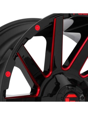 Felga aluminiowa D643 Contra Gloss Black/Candy Red Fuel - ujęcie 3