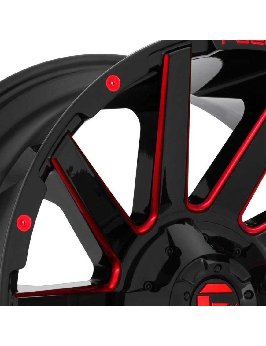 Felga aluminiowa D643 Contra Gloss Black/Candy Red Fuel - ujęcie 3