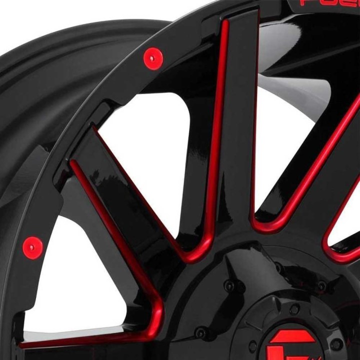 Felga aluminiowa D643 Contra Gloss Black/Candy Red Fuel - ujęcie 3