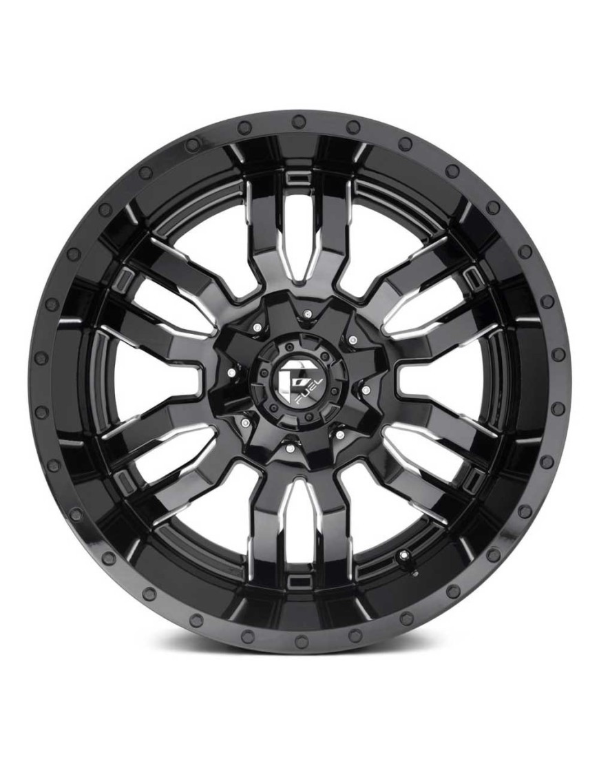 Felga aluminiowa D595 Sledge Gloss Black Milled Fuel - ujęcie 2