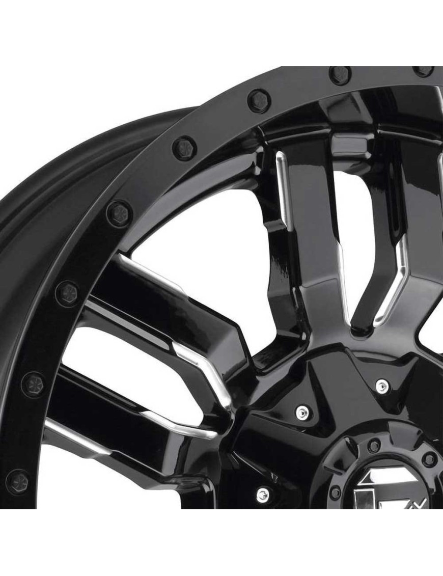Felga aluminiowa D596 Sledge Matte Black/Gloss Black Lip Fuel - ujęcie 3