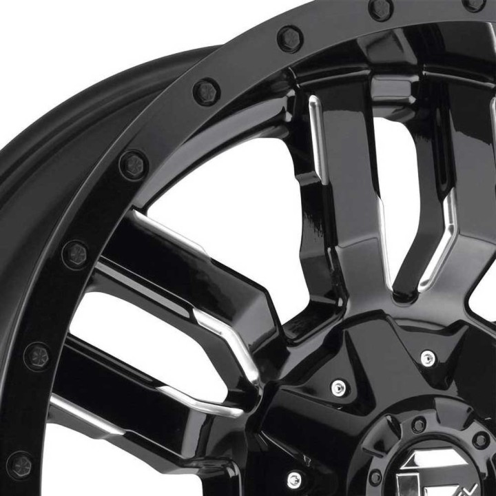 Felga aluminiowa D596 Sledge Matte Black/Gloss Black Lip Fuel - ujęcie 3