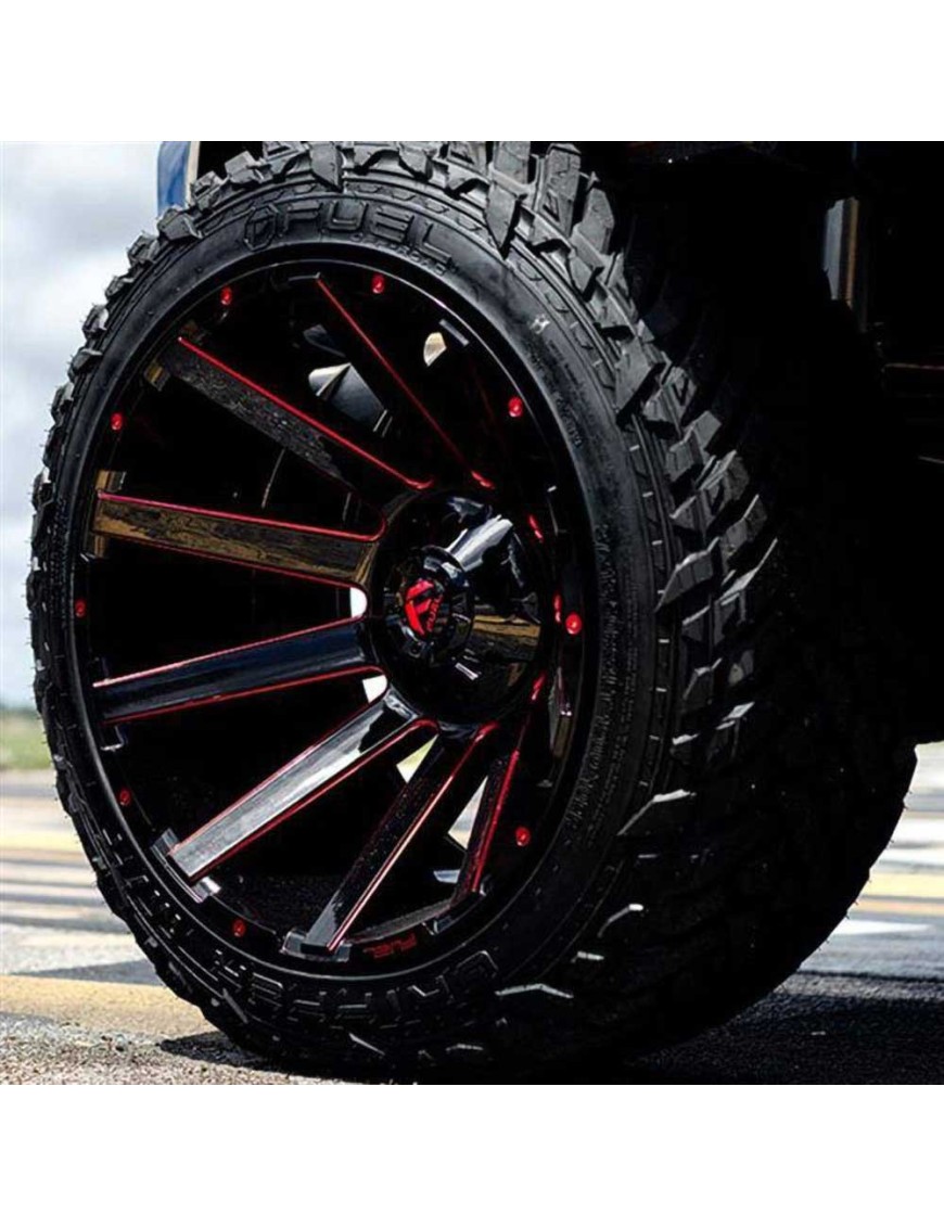 Felga aluminiowa D643 Contra Gloss Black/Candy Red Fuel - ujęcie 8