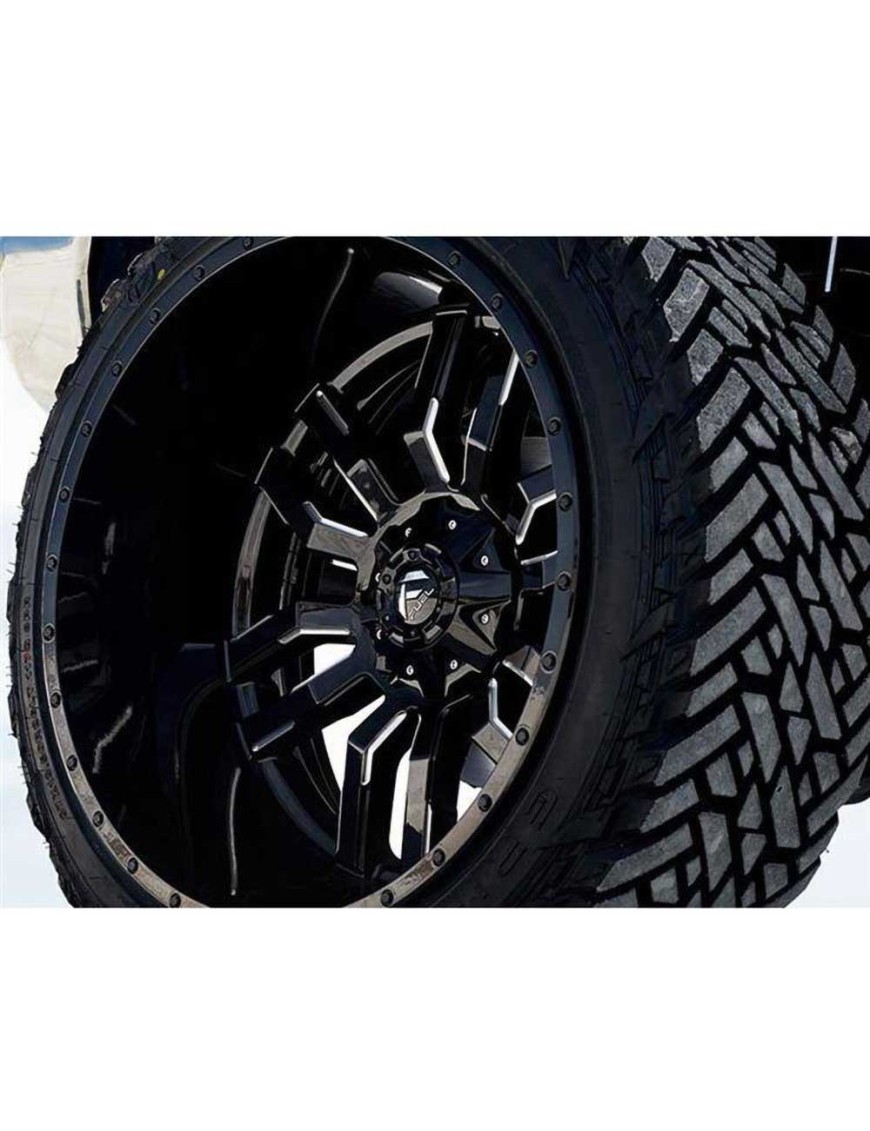 Felga aluminiowa D595 Sledge Gloss Black Milled Fuel - ujęcie 6