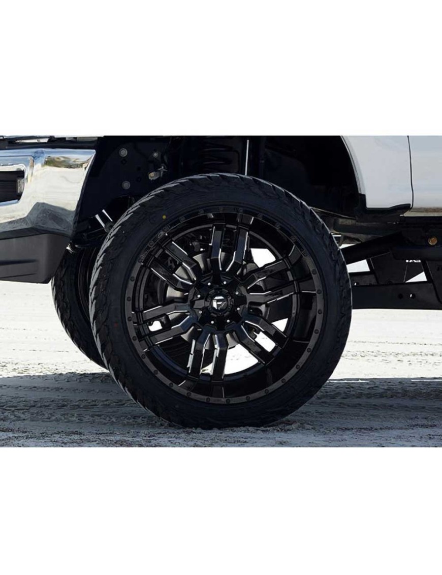 Felga aluminiowa D595 Sledge Gloss Black Milled Fuel - ujęcie 7