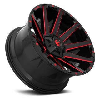 Felga aluminiowa D643 Contra Gloss Black/Red Tinted Clear Fuel - ujęcie 2