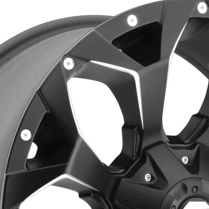 Felga aluminiowa D546 Assault Matte Black Milled Fuel - ujęcie 3