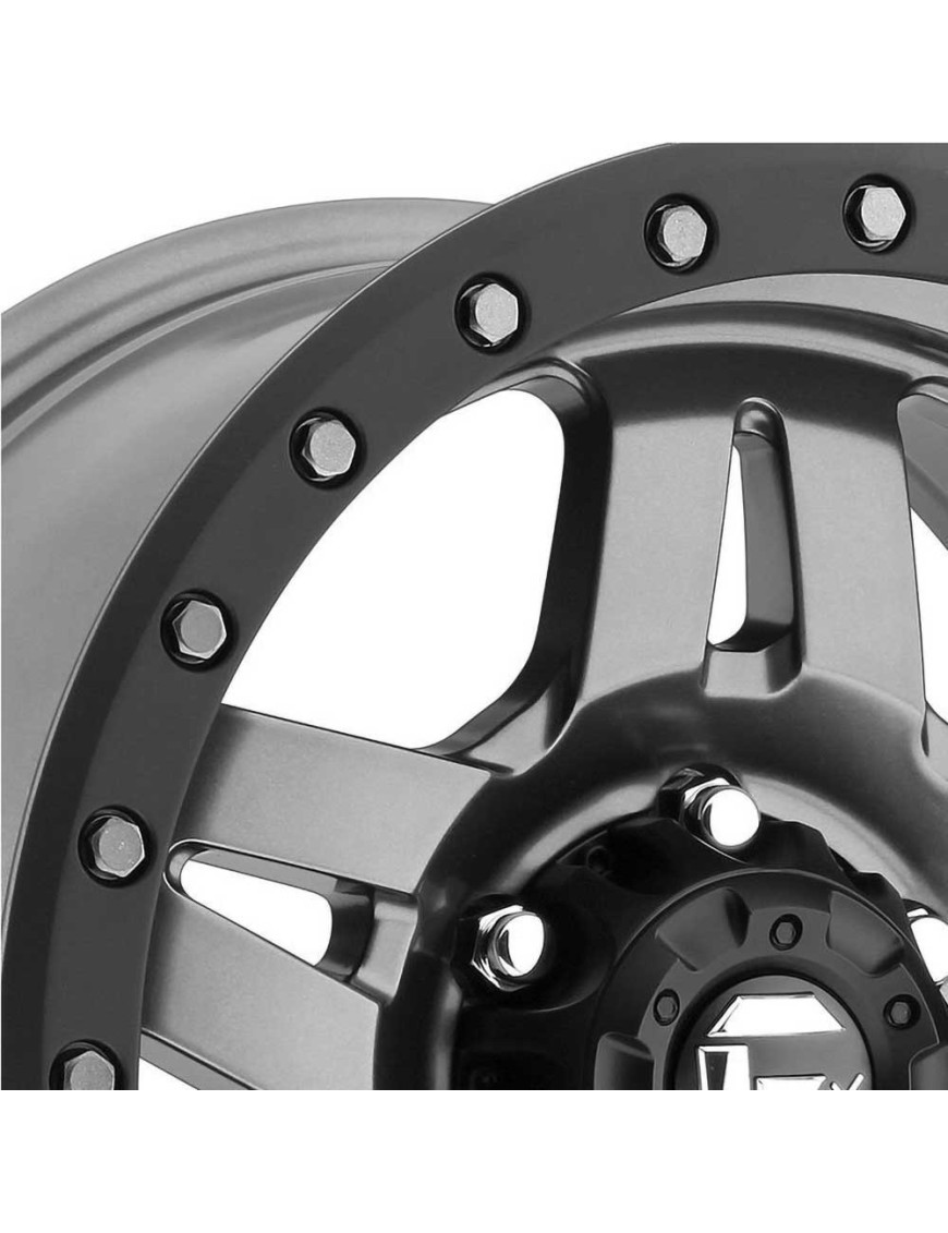 Felga aluminiowa D558 Anza Matte Gunmetal/Black Bead Ring Fuel - ujęcie 2