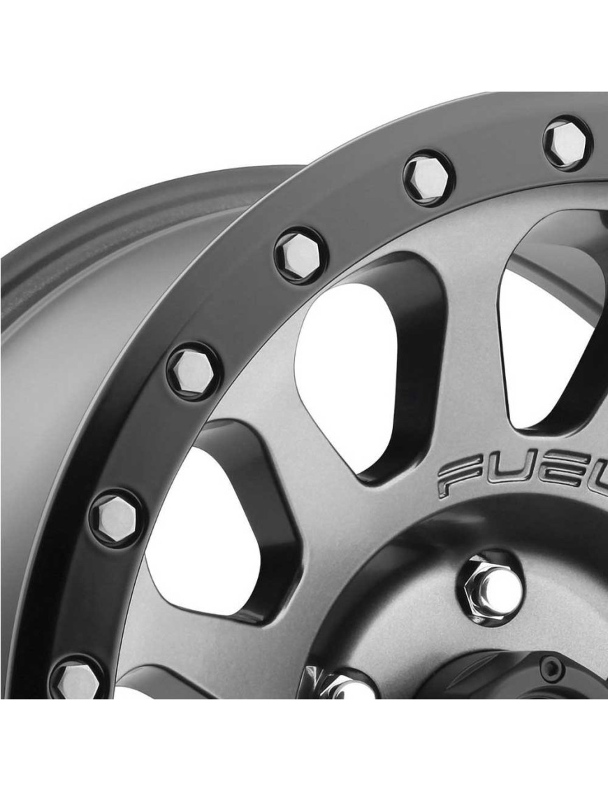 Felga aluminiowa D601 Vector Matte Gunmetal/Black Bead Ring Fuel - ujęcie 4