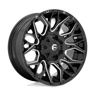 Felga aluminiowa D769 TWITCH Glossy Black Milled Fuel