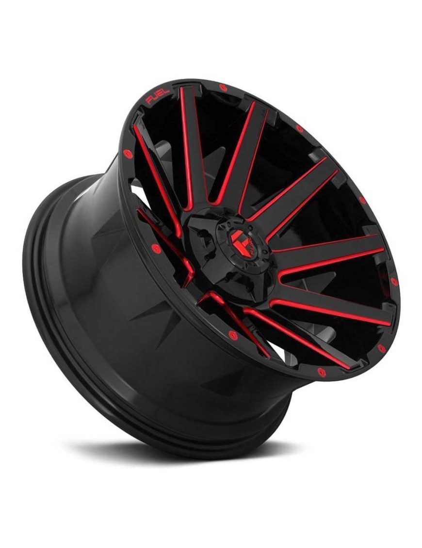 Felga aluminiowa D643 Contra Gloss Black/Red Tinted Clear Fuel - ujęcie 2