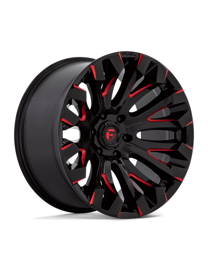 Felga aluminiowa D829 QUAKE Gloss Black Milled Red Tint FUEL