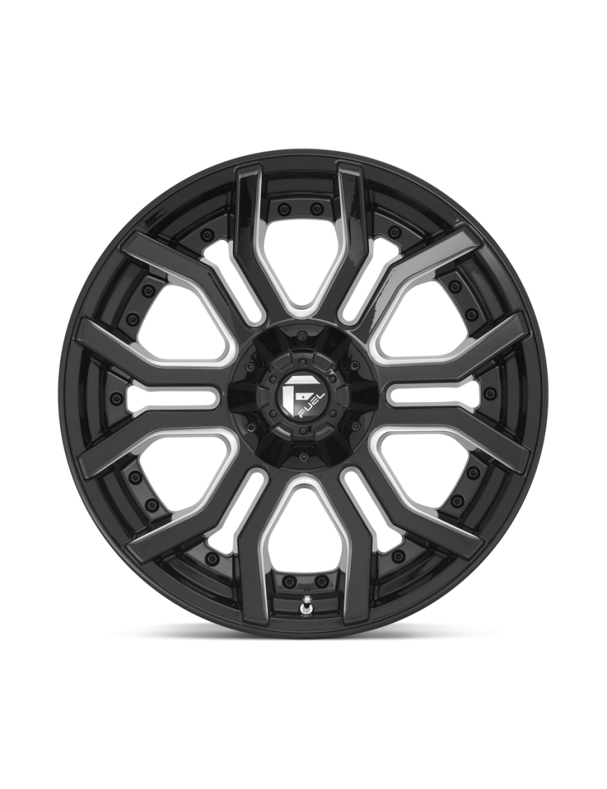 Felga aluminiowa D711 RAGE Gloss Black Milled FUEL - ujęcie 2