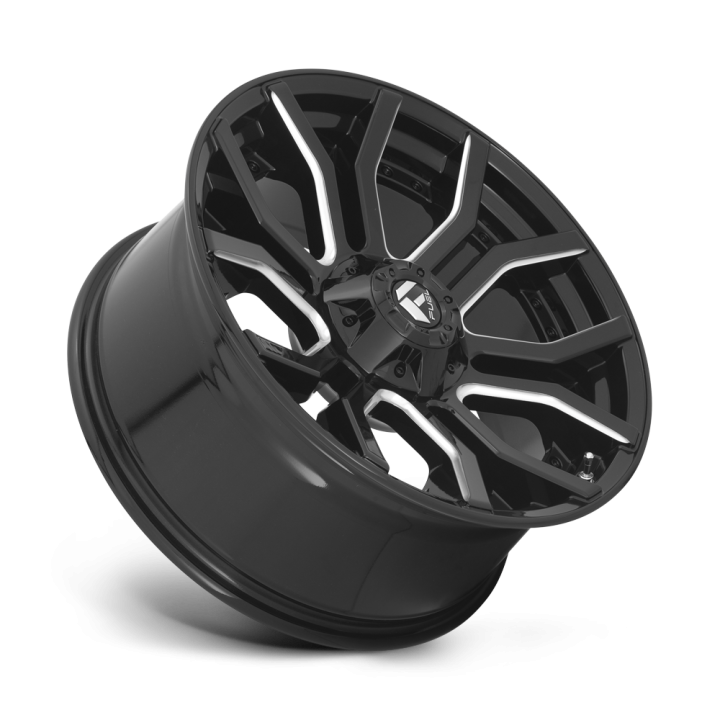 Felga aluminiowa D711 RAGE Gloss Black Milled FUEL - ujęcie 3