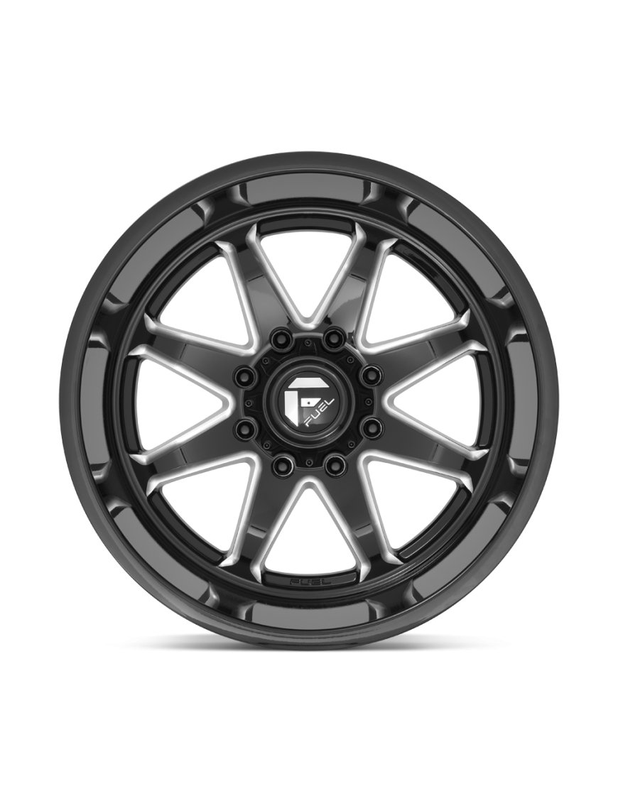 Felga aluminiowa D749 HAMMER Gloss Black Milled FUEL - ujęcie 3