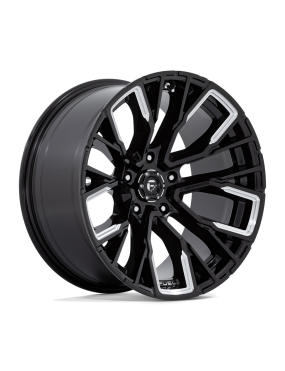Felga aluminiowa D849 REBAR Gloss Black Milled FUEL