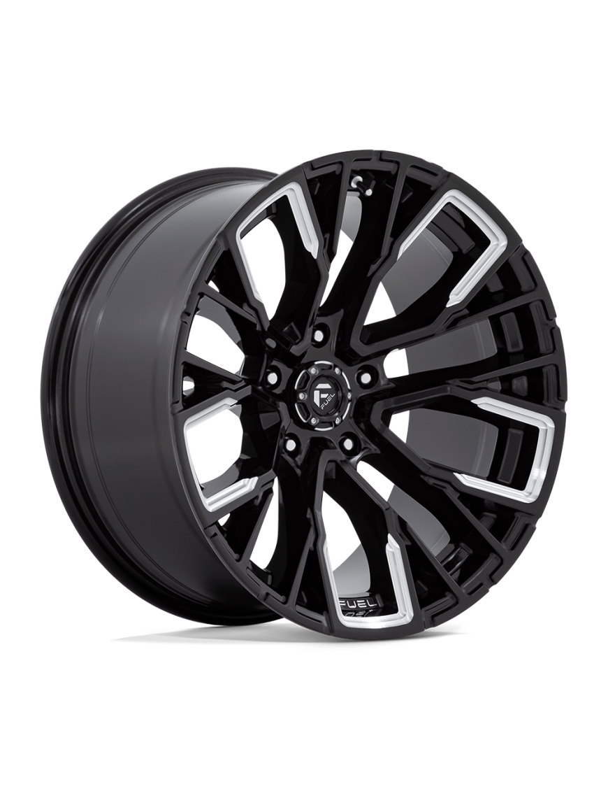 Felga aluminiowa D849 REBAR Gloss Black Milled FUEL