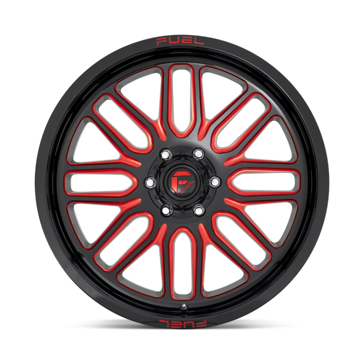 Felga aluminiowa D663 IGNITE Gloss Black Red Tinted Clear FUEL - ujęcie 2