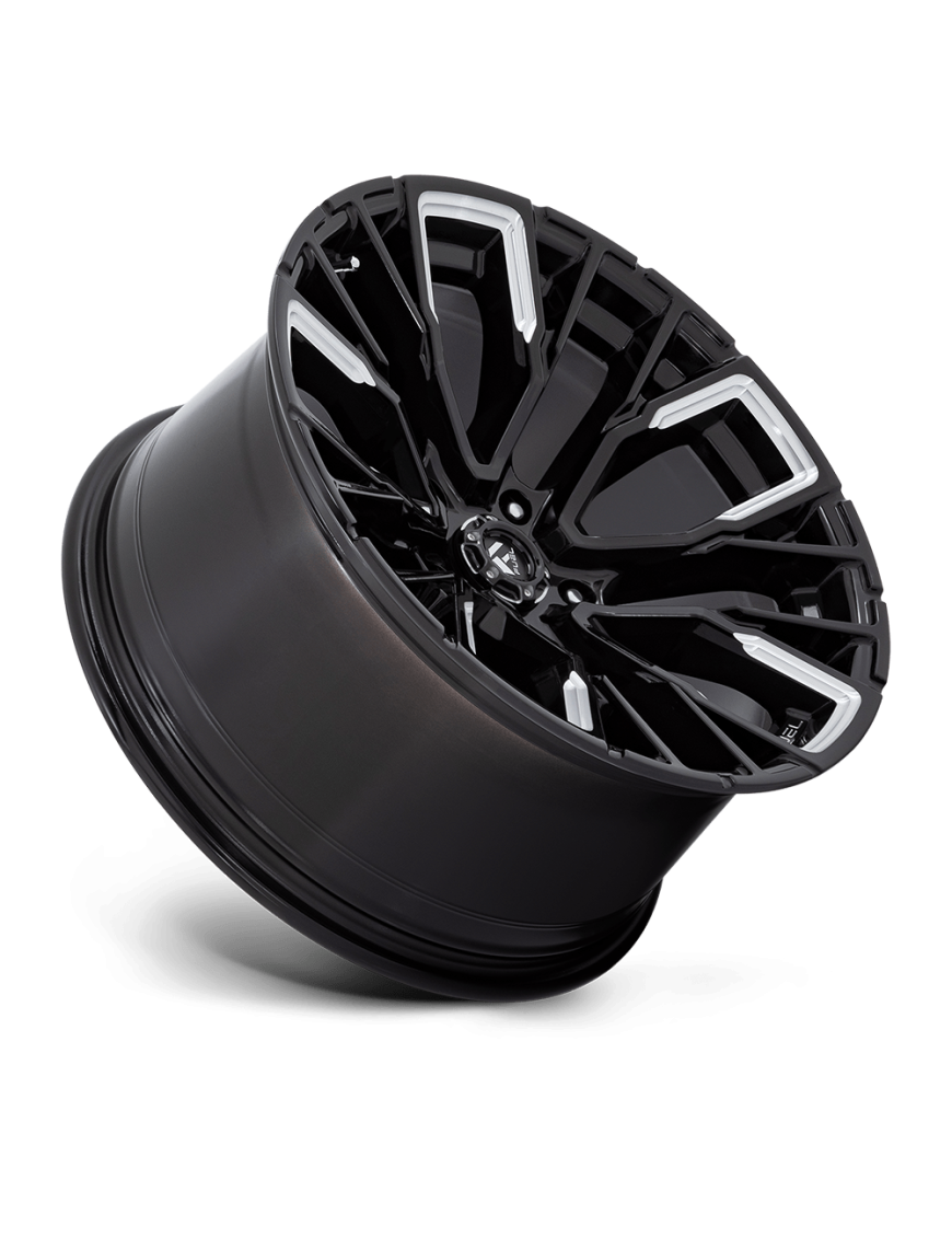 Felga aluminiowa D849 REBAR Gloss Black Milled FUEL - ujęcie 2