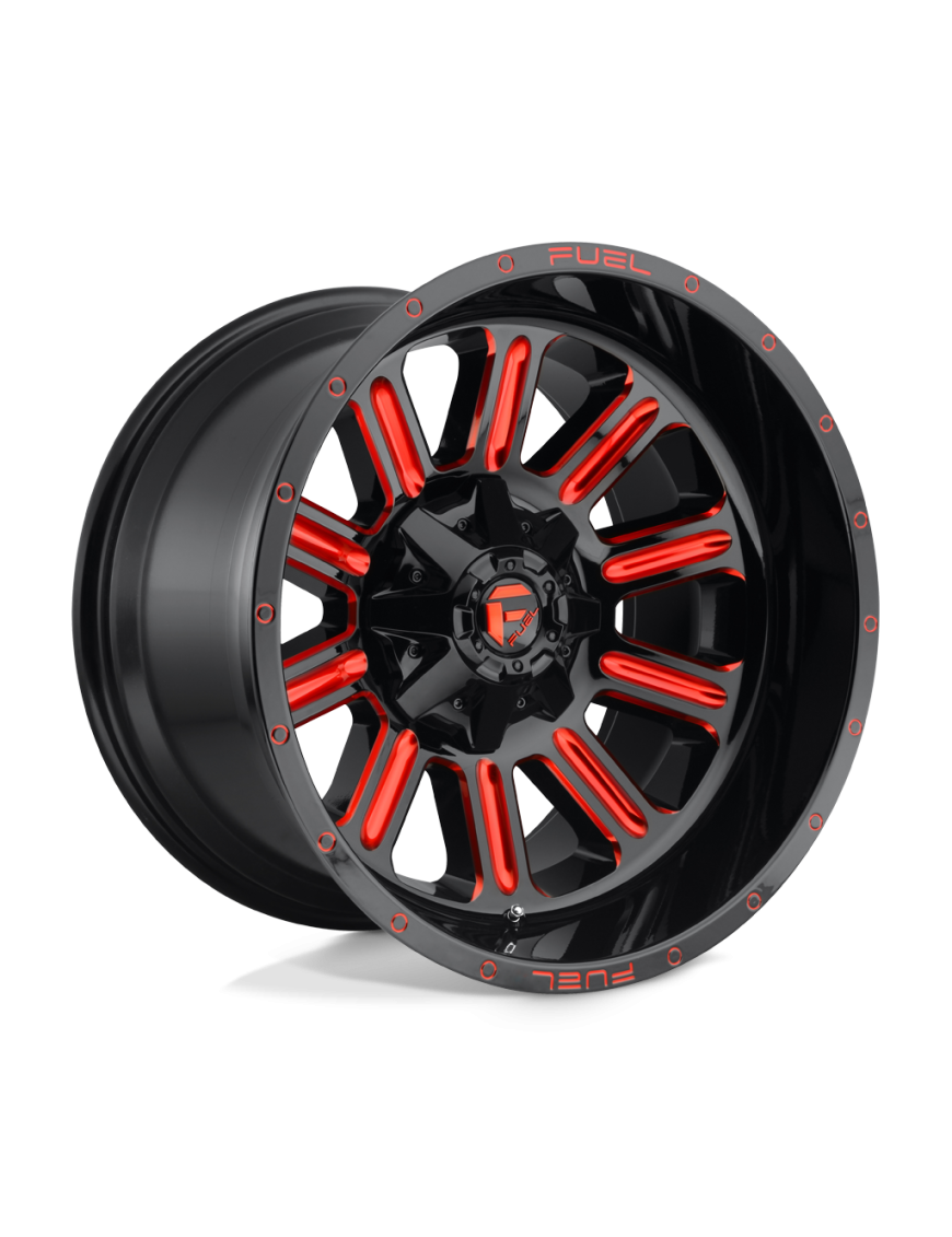 Felga aluminiowa D621 HARDLINE Gloss Black W/ Red Tint FUEL
