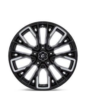 Felga aluminiowa D849 REBAR Gloss Black Milled FUEL - ujęcie 3