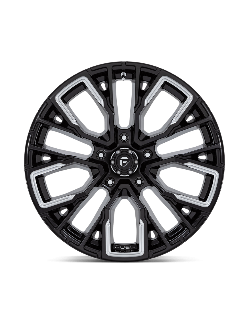 Felga aluminiowa D849 REBAR Gloss Black Milled FUEL - ujęcie 3