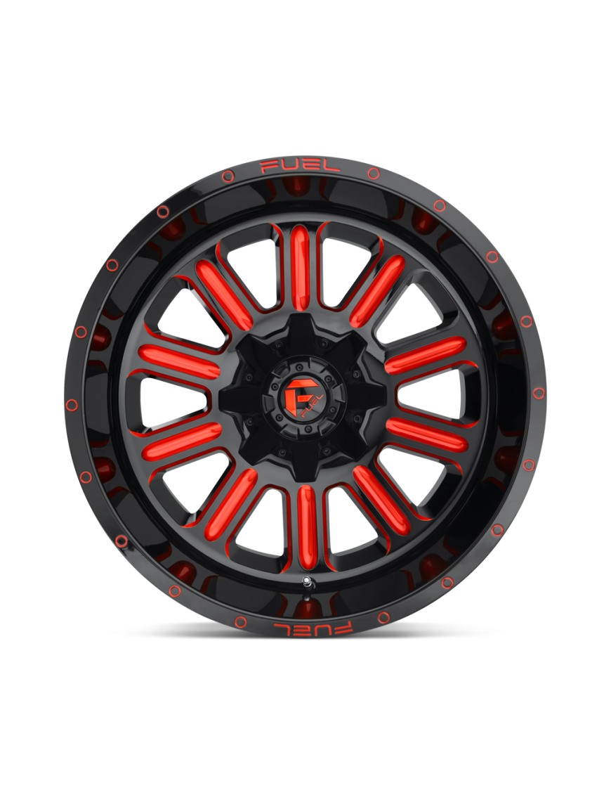 Felga aluminiowa D621 HARDLINE Gloss Black W/ Red Tint FUEL - ujęcie 2