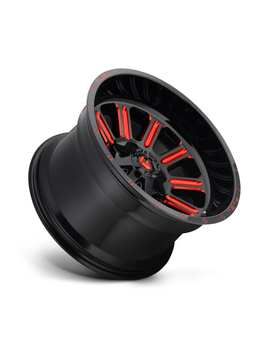 Felga aluminiowa D621 HARDLINE Gloss Black W/ Red Tint FUEL - ujęcie 3