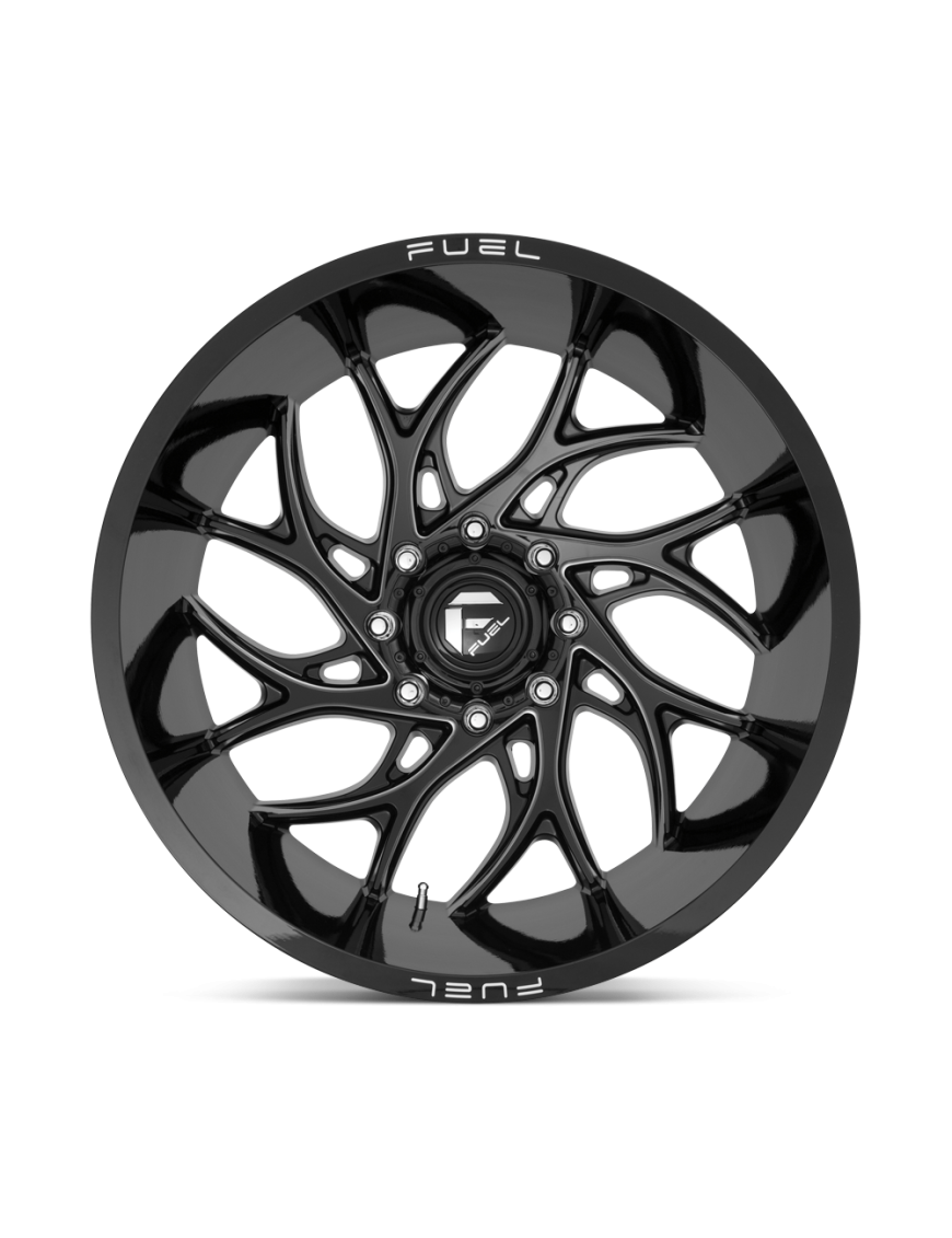 Felga aluminiowa D741 RUNNER Gloss Black Milled FUEL - ujęcie 2