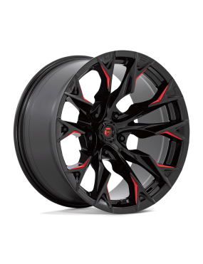 Felga aluminiowa D823 FLAME Gloss Black Milled W/ Candy Red FUEL