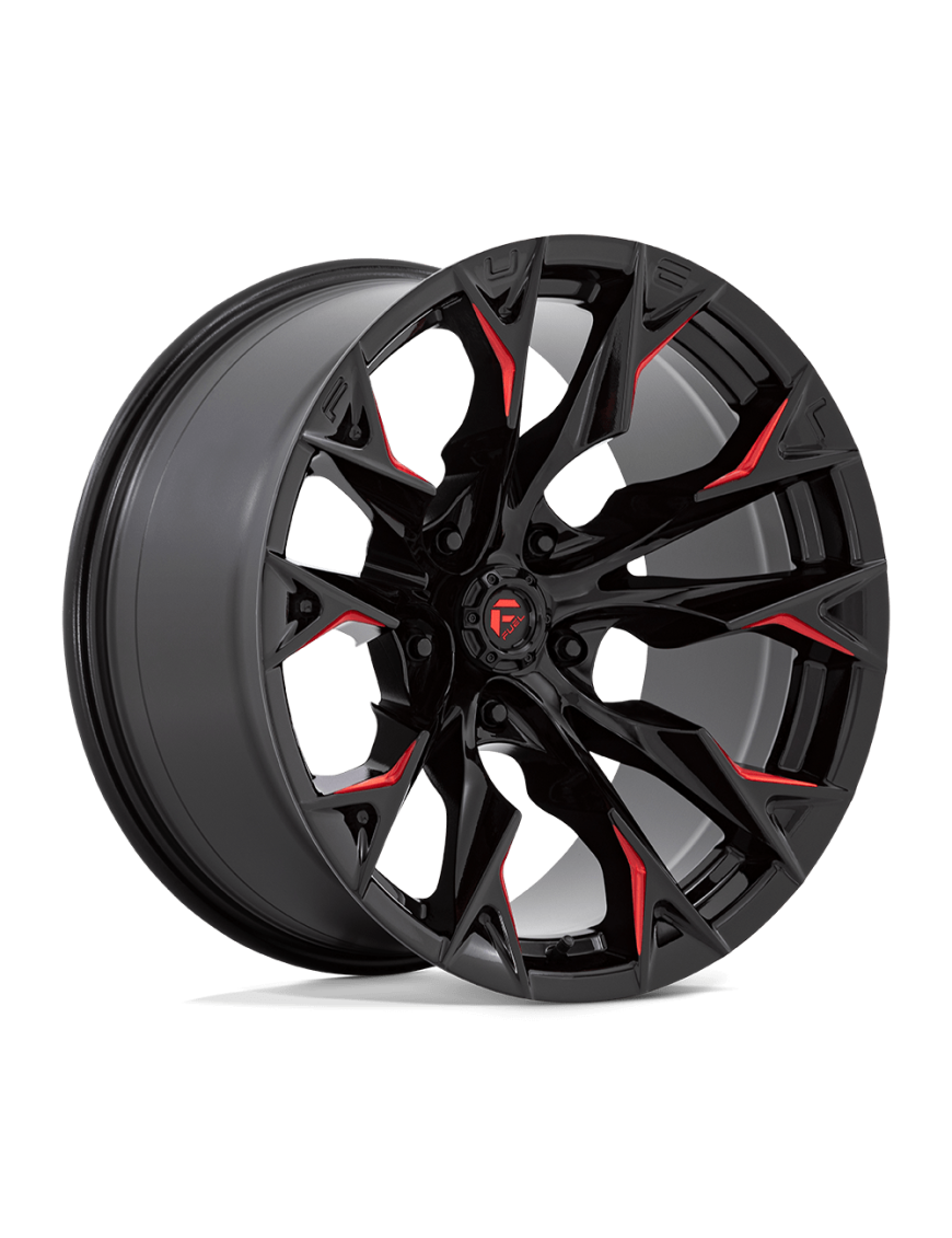 Felga aluminiowa D823 FLAME Gloss Black Milled W/ Candy Red FUEL