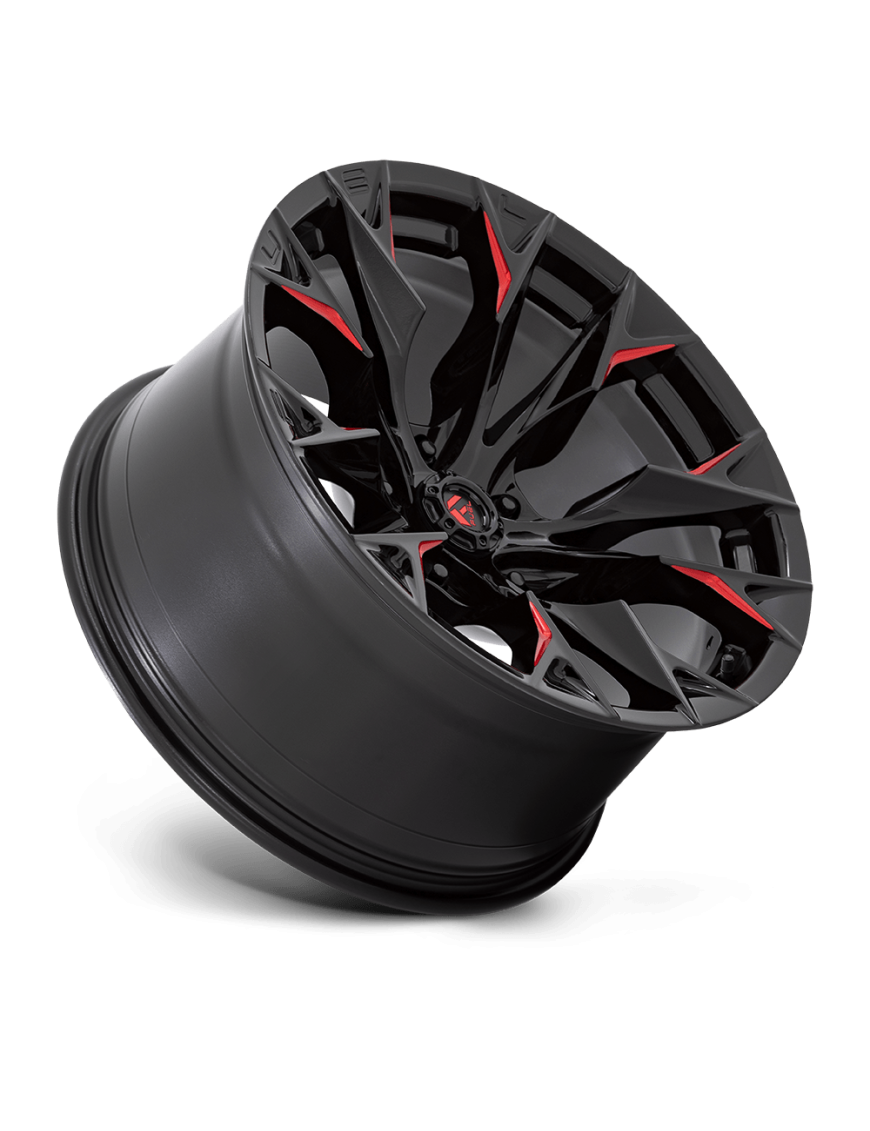 Felga aluminiowa D823 FLAME Gloss Black Milled W/ Candy Red FUEL - ujęcie 2