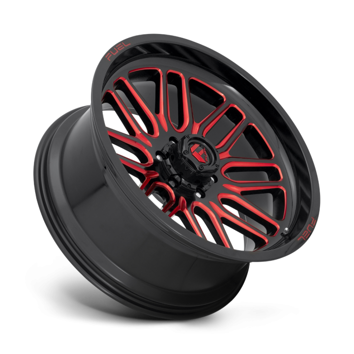 Felga aluminiowa D663 IGNITE Gloss Black Red Tinted Clear FUEL - ujęcie 3