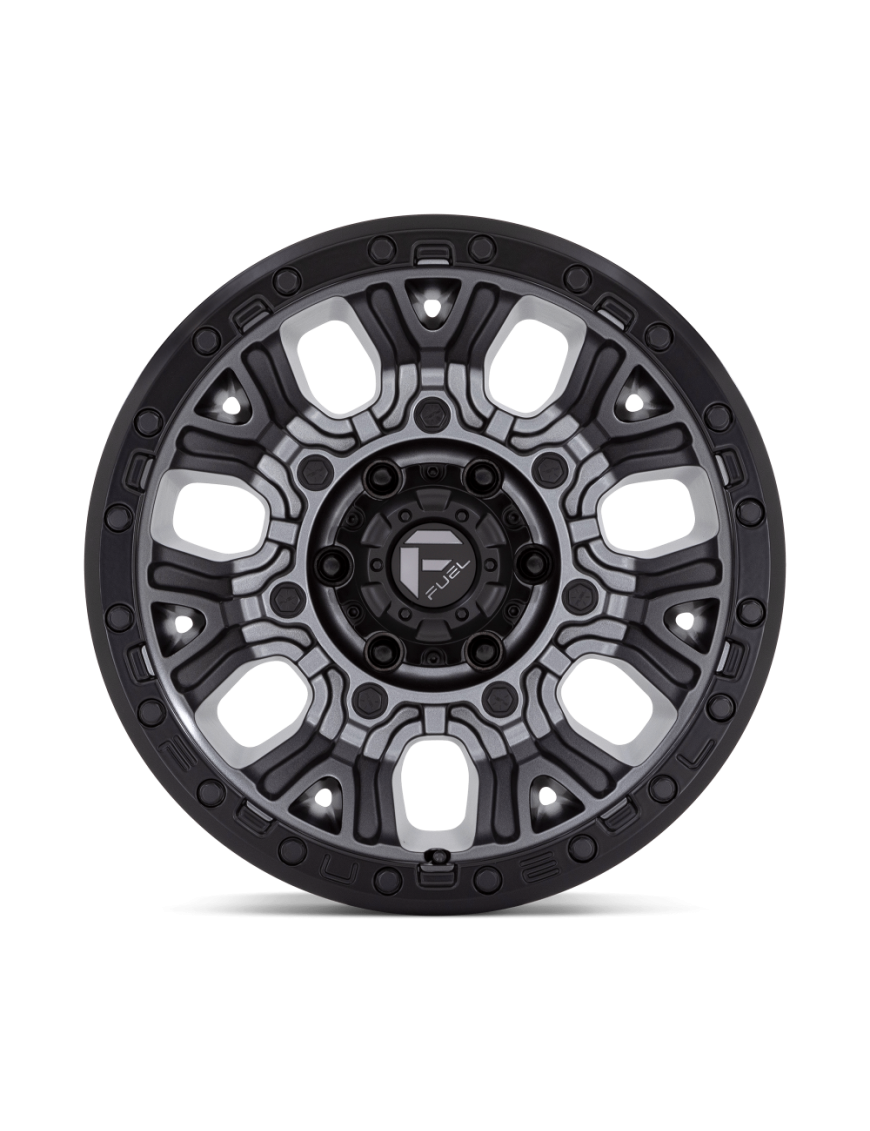 Felga aluminiowa D825 TRACTION Matte Gunmetal W/ Black Ring FUEL - ujęcie 3