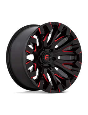 Felga aluminiowa D829 QUAKE Gloss Black Milled Red Tint FUEL