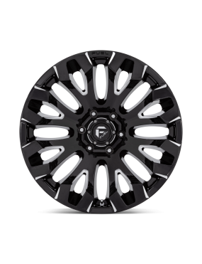 Felga aluminiowa D828 QUAKE Gloss Black Milled FUEL - ujęcie 3