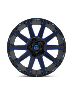 Felga aluminiowa D644 CONTRA Gloss Black Blue Tinted Clear FUEL - ujęcie 3