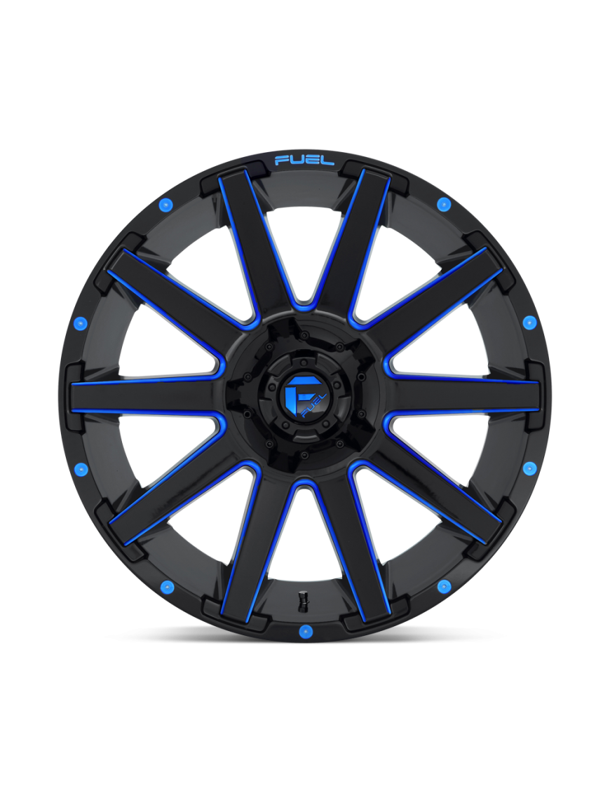 Felga aluminiowa D644 CONTRA Gloss Black Blue Tinted Clear FUEL - ujęcie 3