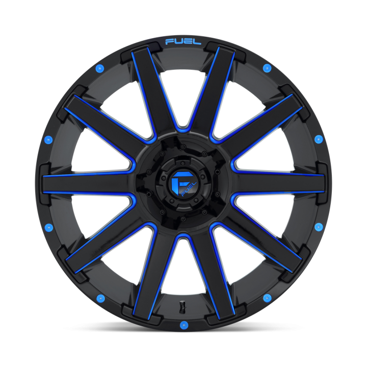 Felga aluminiowa D644 CONTRA Gloss Black Blue Tinted Clear FUEL - ujęcie 3