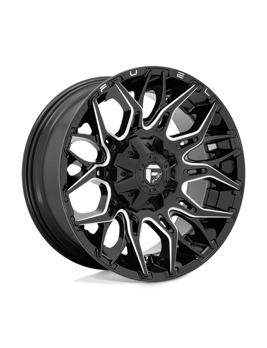 Felga aluminiowa D769 TWITCH Glossy Black Milled FUEL